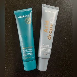 NEW Full size Onekind One Kind renewal mask and resurfacing serum acid drops